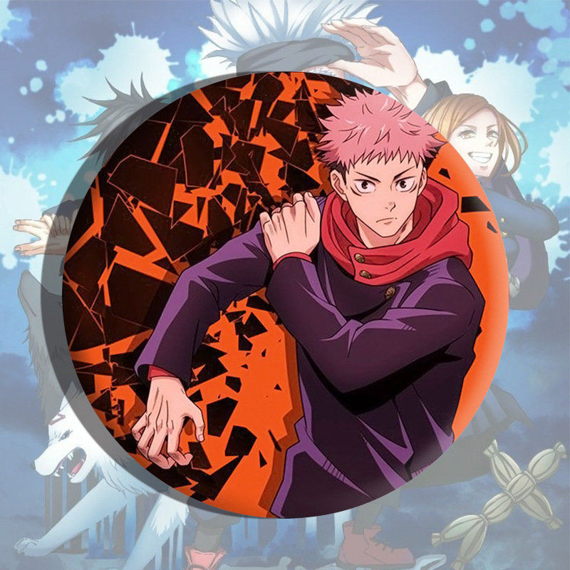 呪術回戦バッジ五条悟犬巻棘乙骨憂太二次元アニメバーブリキバッジ
