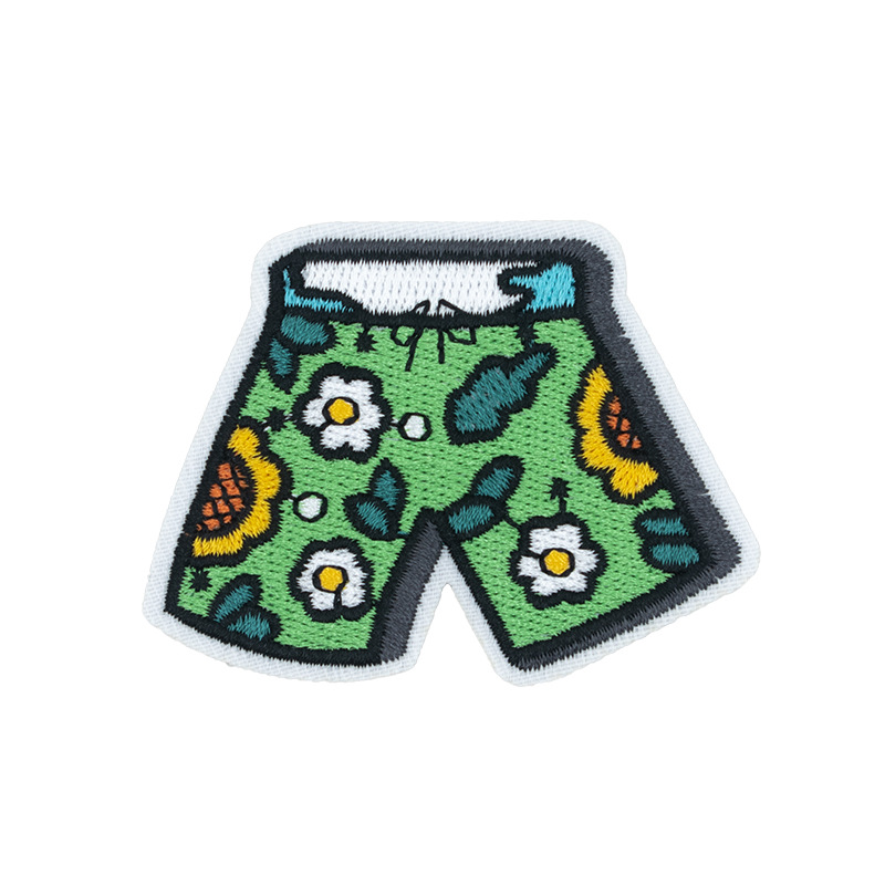 Verano vacaciones de playa tema bordado pegatinas de tela bikini soleado playa estilo hawaiano Patch Zhangzai