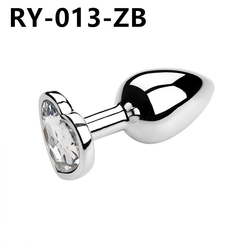Corazón de metal plug anal back patio para usar artículos sexuales dilatadores coquetear al por mayor SM artículos sexuales para adultos