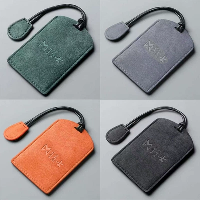 Car key bag — Minimalist Card Key Case - dark-green-warrior-simple-rope