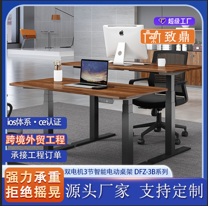 Adjustable Desk, Electric Desk, Live Streaming Desk, Desktop Gaming Computer Desk, Wholesale Desk Frame, Smart Adjustable Dual Motor