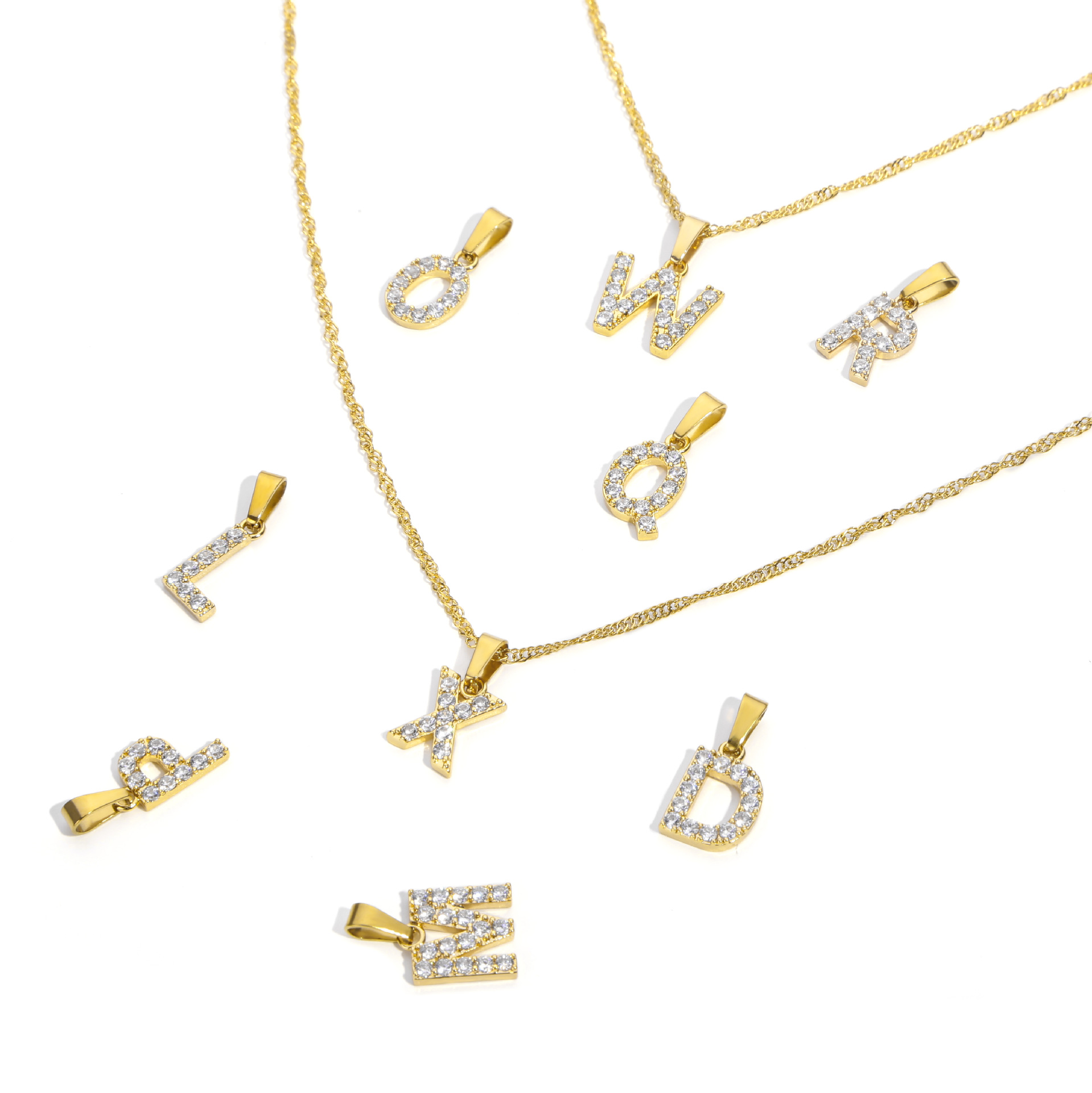 6g Weight PVD Coated Gold Plating Process Real Gold Plated Plating Material Real Gold Plated Constellation 304 Stainless Steel Simple Style Classic Style Waterproof Non Tarnish 304 Stainless Steel Pendant Necklace