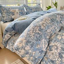 2025新款全棉纯棉磨毛印花单被套