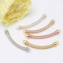 18k����ɫ΢��ʯ���� ���diy�Ʒ��� 朽ӹܾ��ֹ��ִ�����