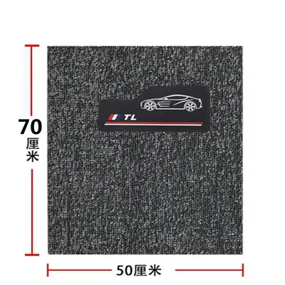 Universal Foot Pad, Easy-To-Clean Car Mats, Carpet-Type Foot - black-and-gray-single-driver-5070