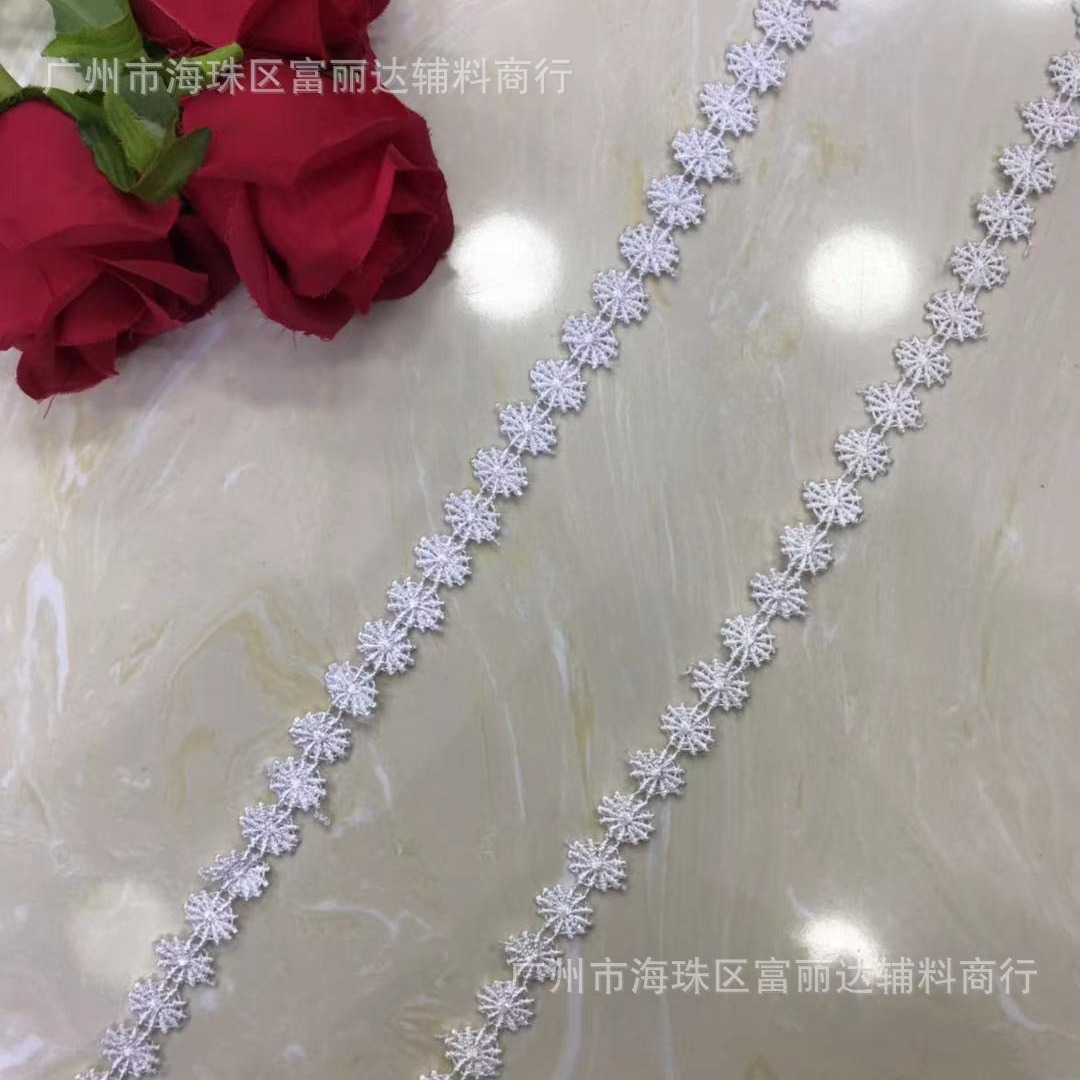 时尚水溶条码  涤纶线梅花涤光条码衣帽服饰DIY半成品服装辅料