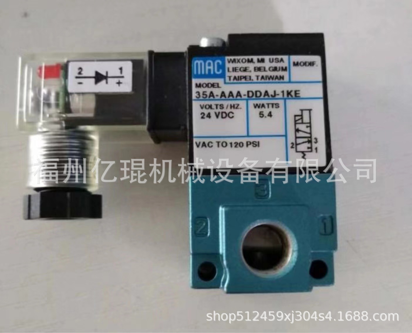 供应美国MAC电磁阀36A-B00-JDAA-1BA 气控阀型号齐现货速发价优