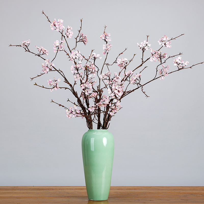 新中式禅意仿真小樱花藤条梅花枝家居装饰花网红摆件插花摄影道具