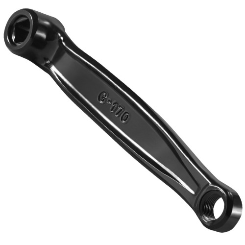 Bicycle crank full iron solid 165 road bicycle wheel disc legs 170 mountain bike pedal connecting rod universal