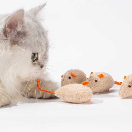 Cat Toy Little Mouse Self-Happiness Cat Toy Bite-resistant Cat Stick Cat Mint Toy Cat Grass Cat Funny Ball Toy