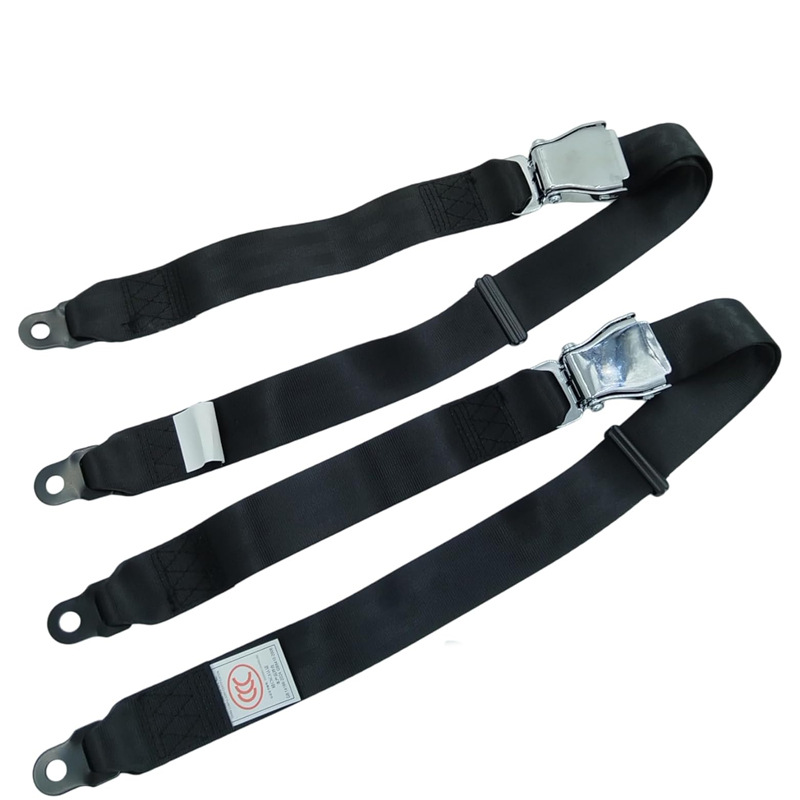 Airplane Two-Point Safety Belt Passenger Car Aircraft High-Speed Rail Aviation Seat Safety Belt Amusement Equipment Belt Safety Belt