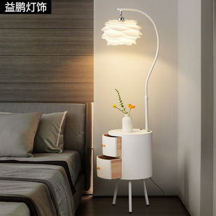 French cream wind floor lamp living room bedroom flower sofa art design sensor bedside table cross-border wholesale