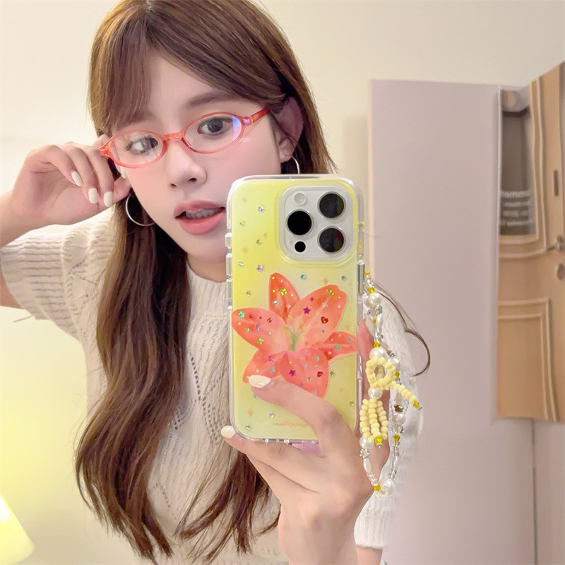 Colorful Star Island Flower Chain Suitable for Iphone18Promax Apple 17/16/15 Mobile Phone Case New Model for Women