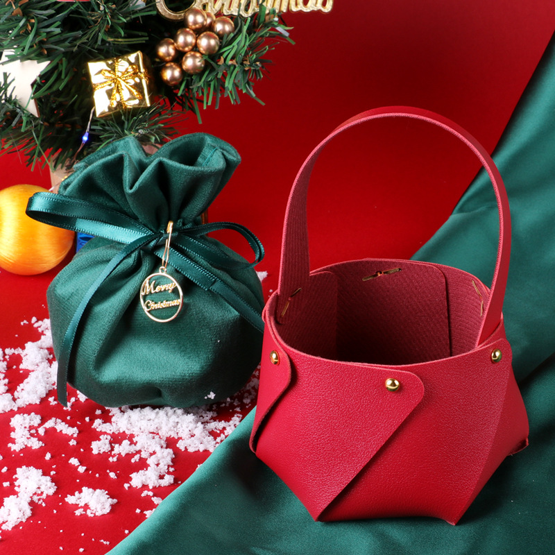 Christmas apple bag, Peaceful Night gift packaging box, hand-held bucket apple bag packaging box, Peaceful Night gift