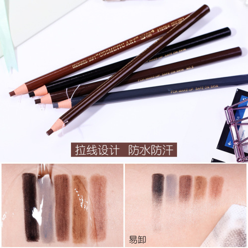 T manufacturer 1818 rotating makeup pen tear-off waterproof and anti-sweat eyeliner eyebrow eyebrow makeup pull-line eyebrow pencil wholesale