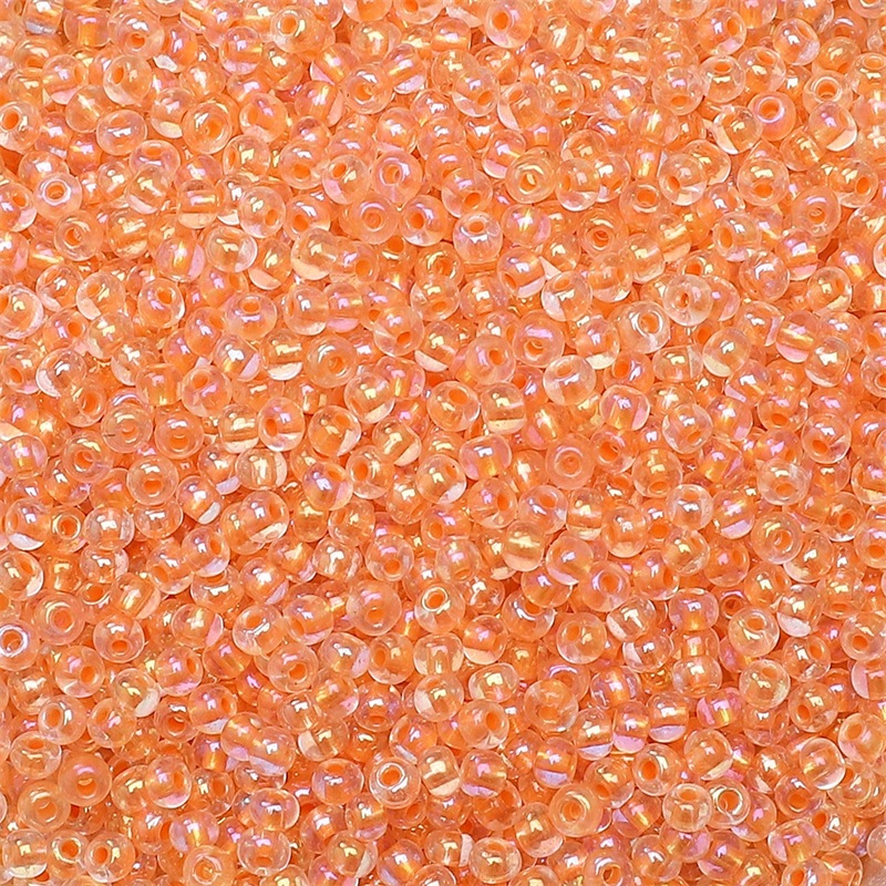 2 - 4mm accesorios de collar de pulsera caseros DIY hechos a mano con cuentas de arroz de núcleo teñido de cuentas de color mágico súper excelente