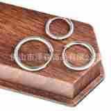Hand-Polished F136 Titanium Alloy Earrings, Plain Lip Rings, G23 Titanium Tongue Rings, Body Piercing Jewelry detail image 5