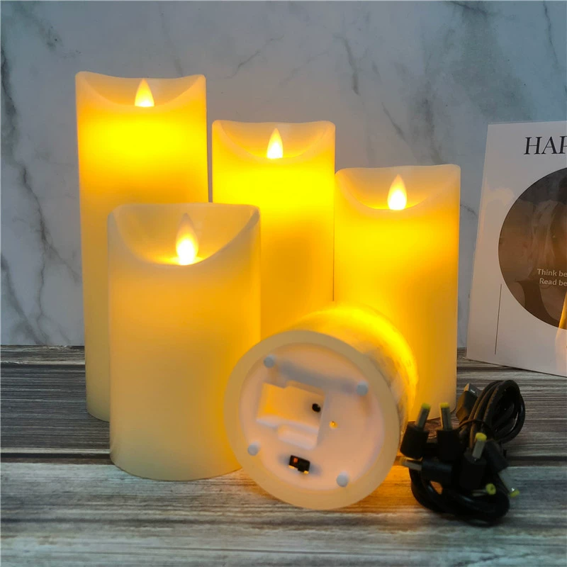 LED electronic candle swing flame Wedding Wedding Wedding Remote Charging Stage Road Quotes Bar