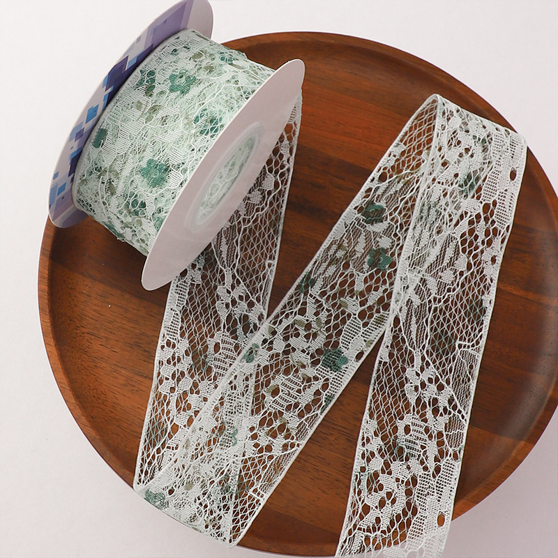 Siete colores, encaje de primavera, cinta de encaje, embalaje de flores, embalaje de regalo, regalo de bricolaje, material de floristería