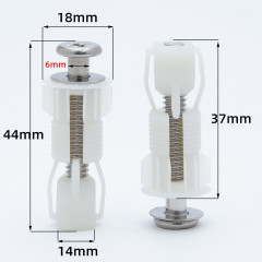 クロスボーダーナイロン膨張ネジ便器蓋ボルト部品セット便器のカバーに元の米の膨張プラグを取り付けます。