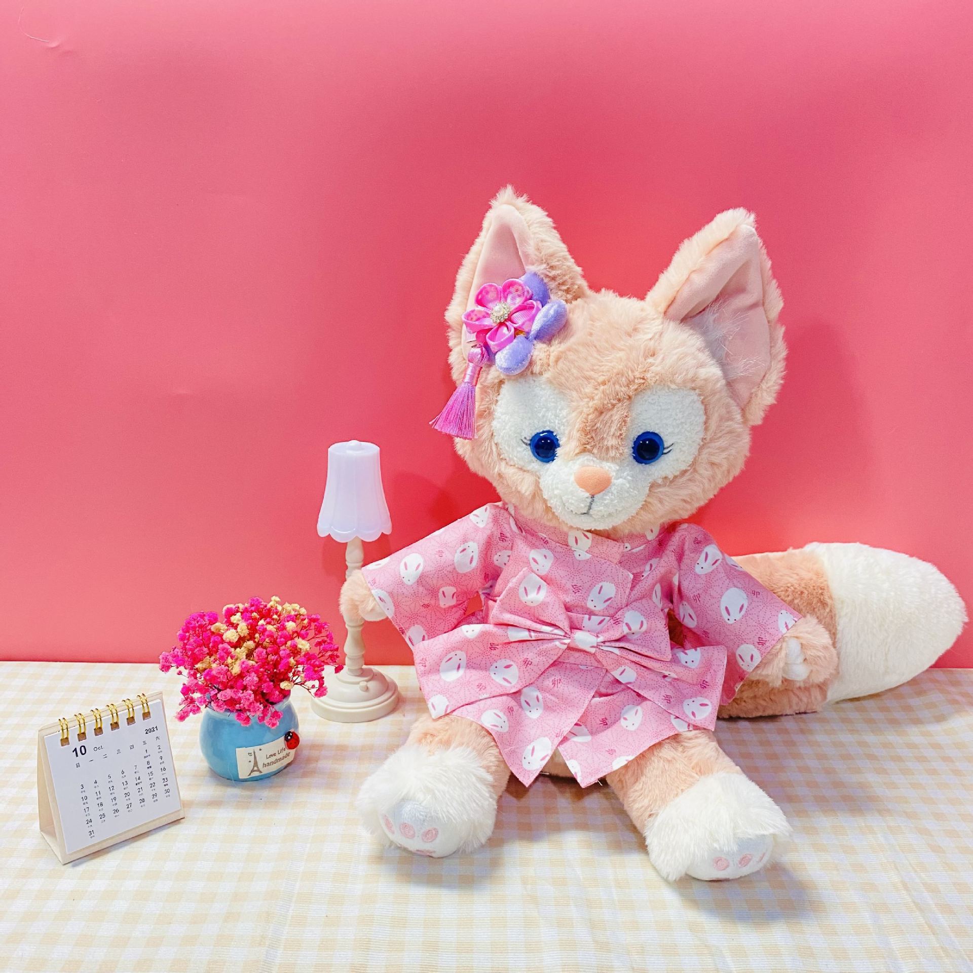 핑크 토끼 기모노