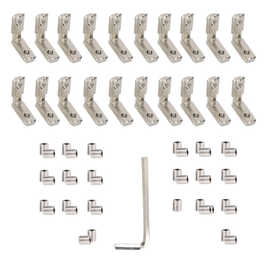 铝材角槽连接件2020/3030/4040/45内置角码L型角件锌合金加厚黑色