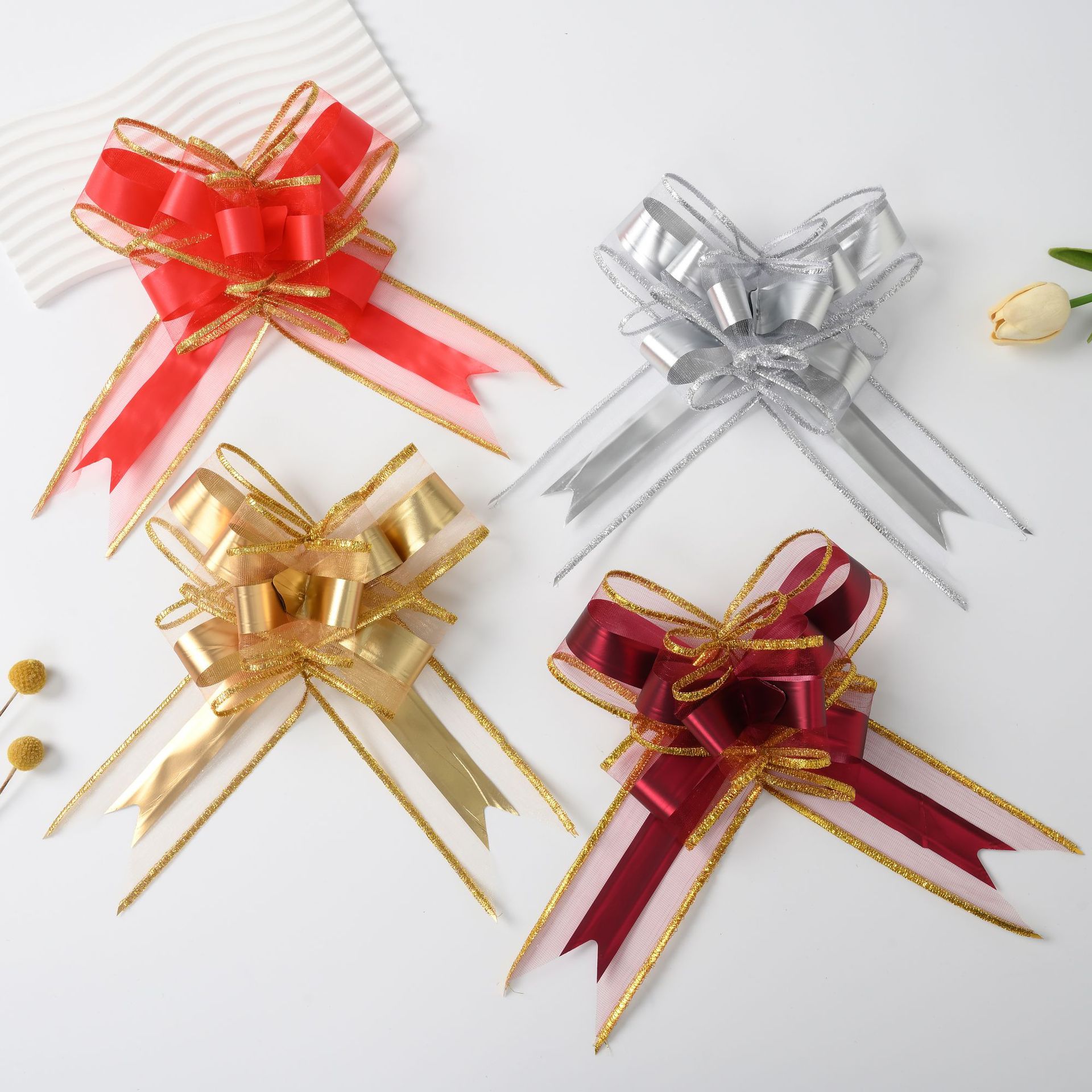 Nuevo copo de seda de fiume mate / suya cinta confesión de 6.4cm arco de mano de flores de diseño de vacaciones de flores de dibujo