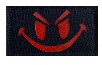 Luminous reflective embroidered fabric patch magic outdoor products Amazon bag with embroidered floral fabric patch armband magic