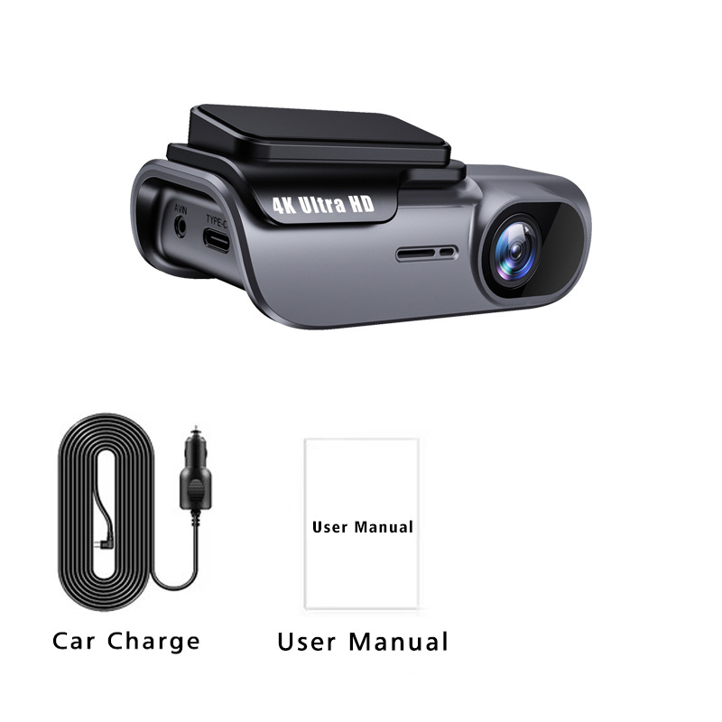 Chezai 4K Dash Cam Mobile Interconnect WIFI HD Night Vision Car Recorder (Driving recorder) - k05-single-channel-cigarette-lighter-power-supply