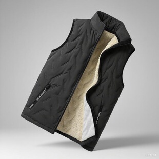 R 70453 Fleece Vest Men Winter Warm Outerwear ���q��ů�R��