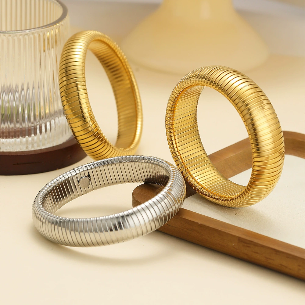 (Cross-border trading), elastic universal bracelet stainless steel, European style, DIY