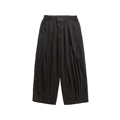 Workwear Pants for Men - Spring and Autumn Season Trendy Loose Drawstring Ankle Pants - Hong Kong Style Ins Fashion Streetwear Sporty Casual Pants