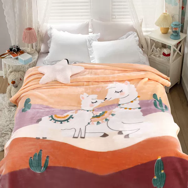 Authentic cloud blanket angel pony orange