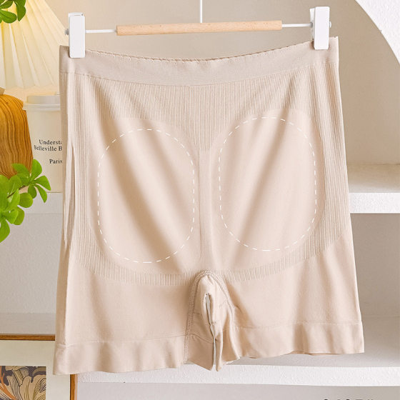 Plus size seamless body nylon high waist belly hip flat-angle double-layer inner leggings 9405 vines