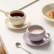 家用陶瓷咖啡杯情侣男女杯子马克杯早餐牛奶杯办公室茶水杯碟套装