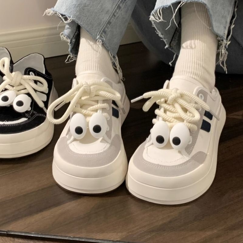 Damen Freizeitschuhe Laufschuhe Mit Cartoon Augen Panda Design_voghion.com
