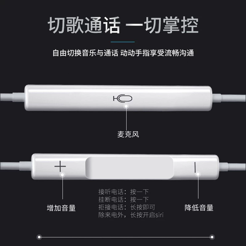 Совместимые наушники Apple, универсальные затычки для ушей, оптовая продажа, Android, проводной контроль