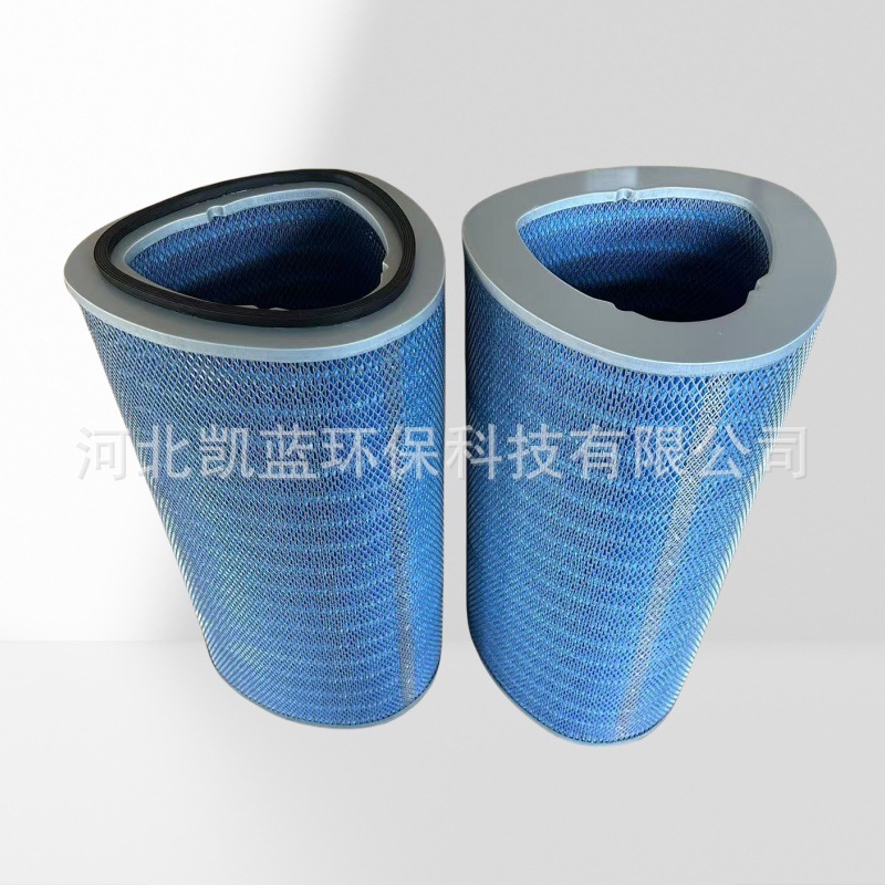 阻燃三角端盖除尘滤芯滤筒 P034303 P034301