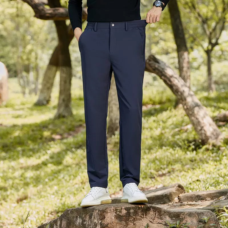 户外休闲裤男士大牌同版平替高品质纯色防水透气耐磨宽松直筒长裤