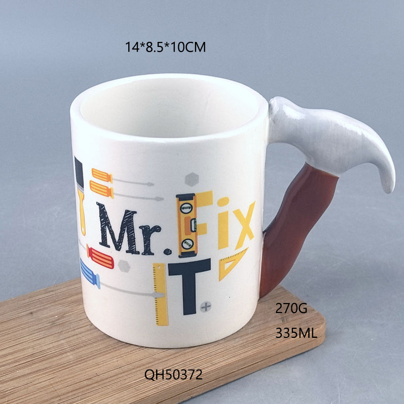 Spot creativo comercio exterior transfronterizo características de dibujos animados hacha taza de forma de cerámica taza de leche taza de desayuno