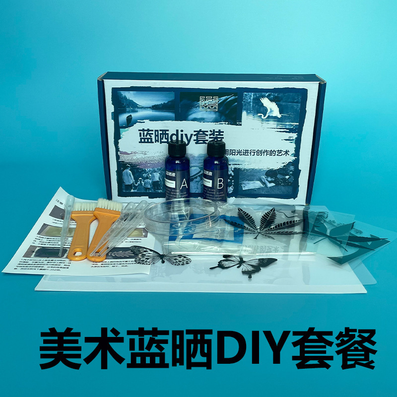 Blue Print DIY Material Kit, Blue Print Liquid, Photo Printing, Blue Print Paper, Paint, Gift, Art Supplies, Creative Handmade Crafts Blue Print DIY Material Kit, Blue Print Liquid, Photo Printing, Blue Print Paper, Paint, Gift, Art Supplies, Creative Handmade Crafts