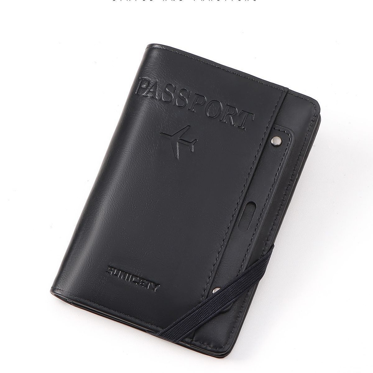 Passport Wallet Combination Bifold Large Capacity Multi-Card Holder Ticket Passport Coin Card Storage Portable Travel