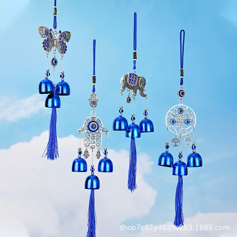 Creative new metal ancient wind chimes ethnic pendant tourist souvenir ancient wind flow car pendant wholesale factory