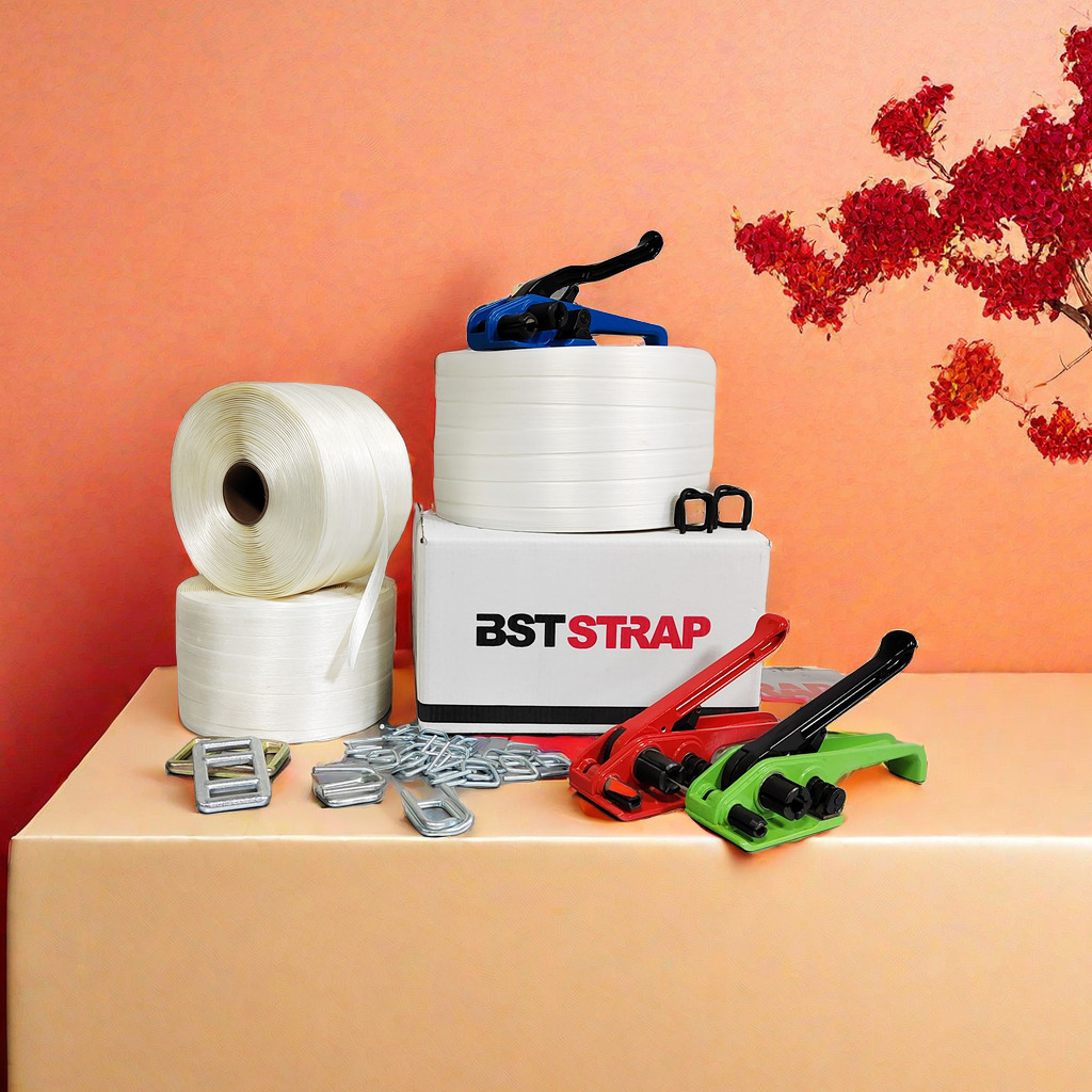 BSTMELT捆扎带16MM热熔捆带 柔性捆扎带 可撕可打结 免扣扎带340m