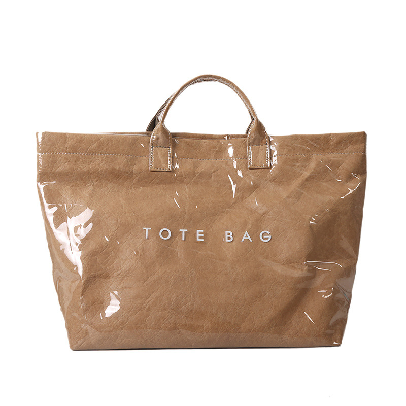 Bolso de papel DuPont popular de este año 2025 nuevo bolso de gran capacidad de moda de primavera bolso femenino de compras de ocio