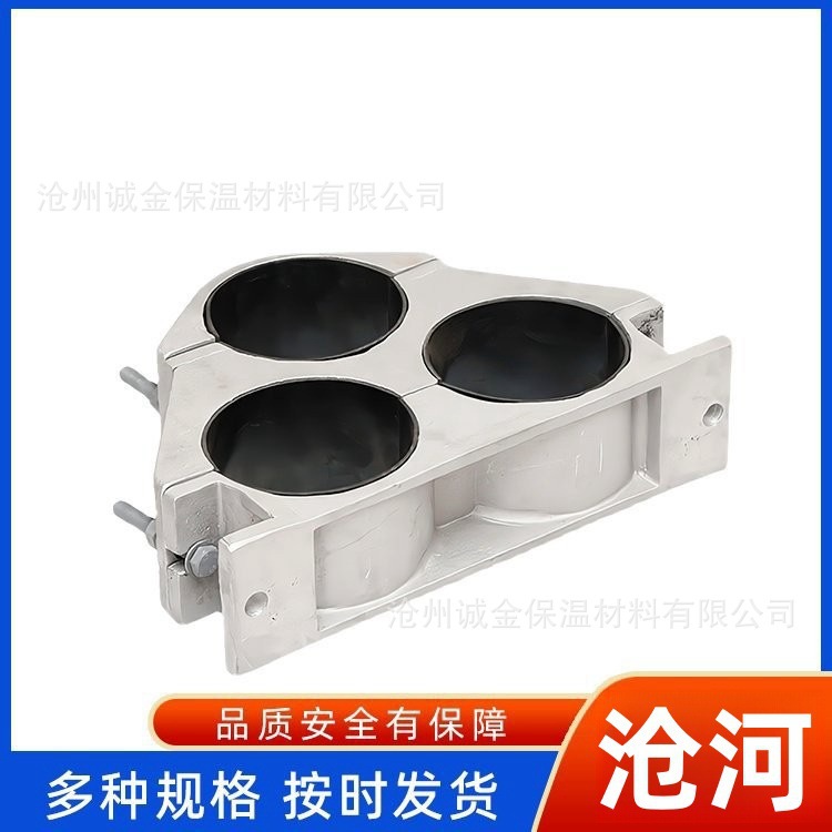 防磁三芯铝合金管母线电缆固定线夹JGPD JGWD抱箍线缆夹具卡线夹