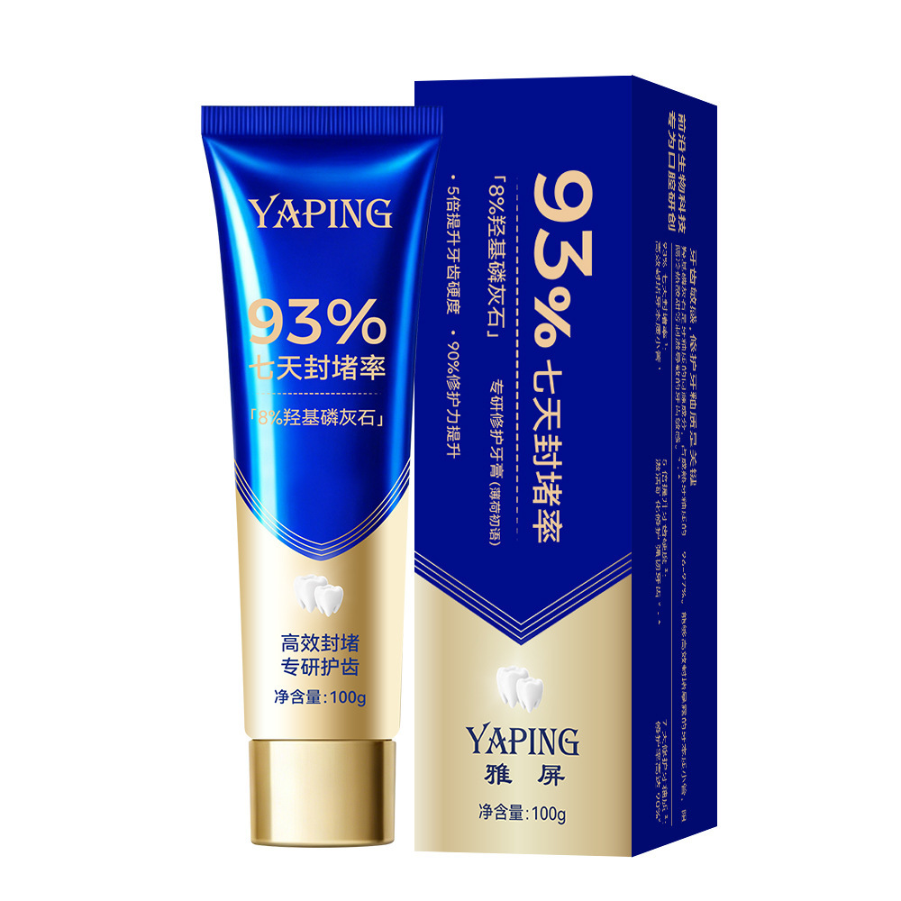 YaPing especializado en pasta de dientes de reparación hidroxiapatita esmalte de dientes blanqueador, eliminación de manchas, limpieza de dientes frescos fabricantes
