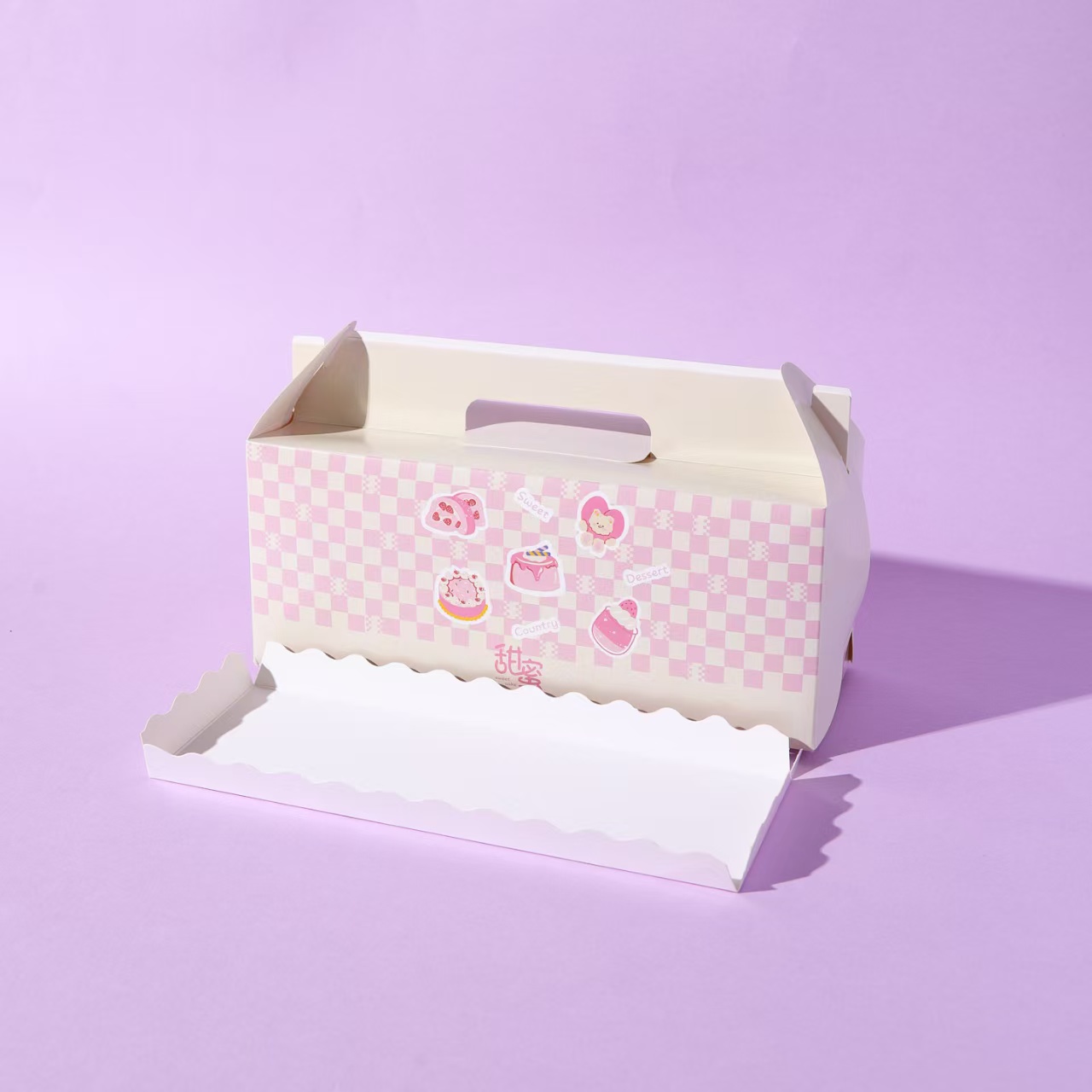 Mayorista ventana portátil caja de embalaje de pastel de toalla de papel de papel de taza de papel de West Point embalaje de 50 pcs