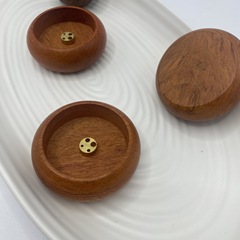 实木花梨木创意线香炉家用室内文创中式香插香四孔熏香器厂家直发