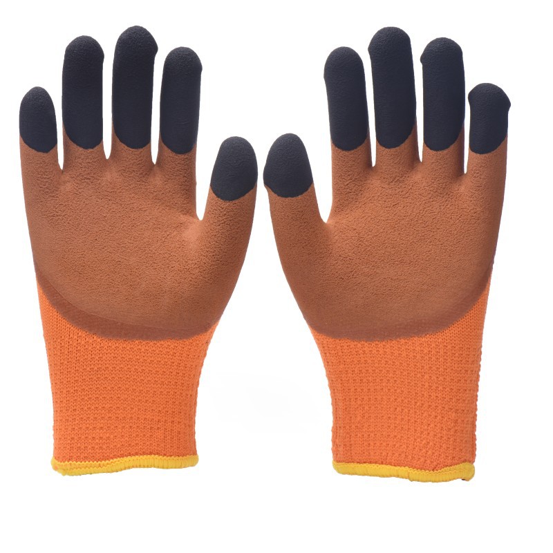 【定制】劳保手套毛圈浸胶冷库专业安全手套用品冬季手套保暖防冻